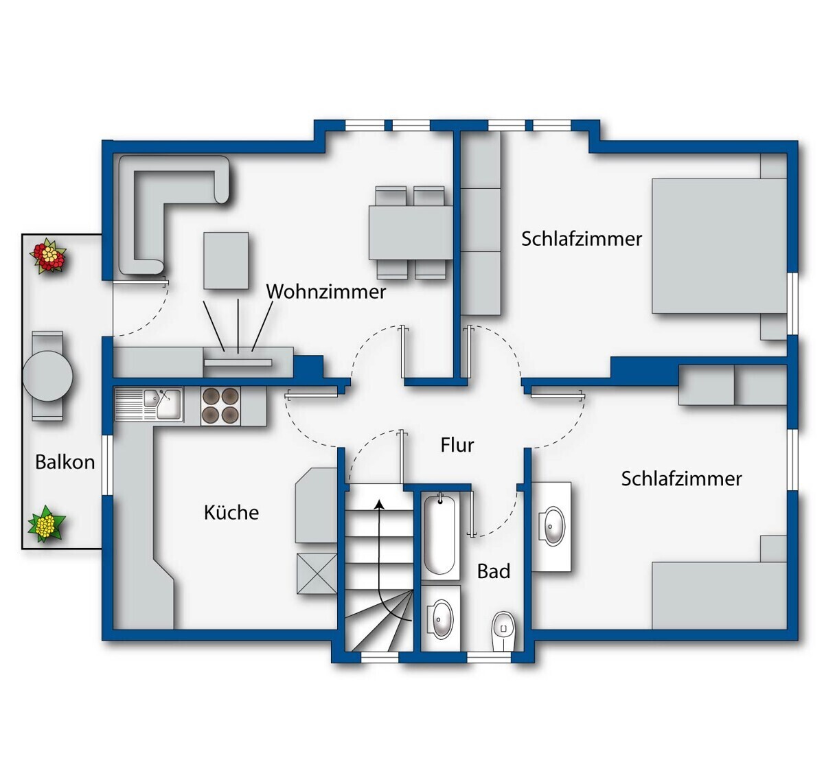 Grundriss Obergeschoss