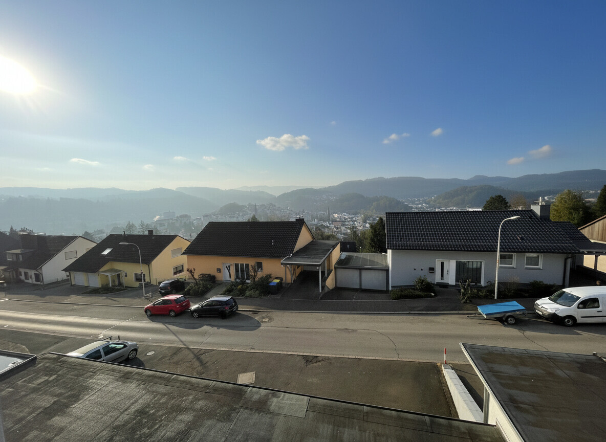Aussicht vom Balkon