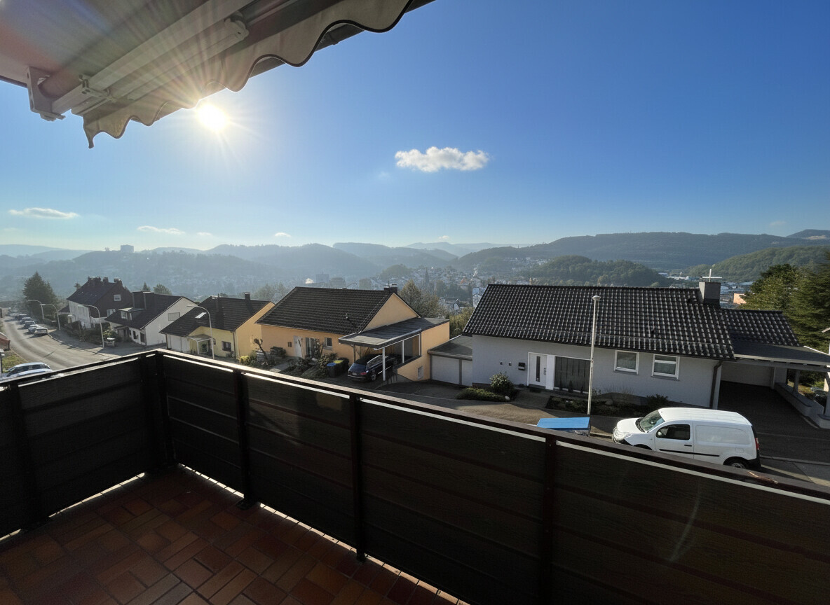Aussicht vom Balkon