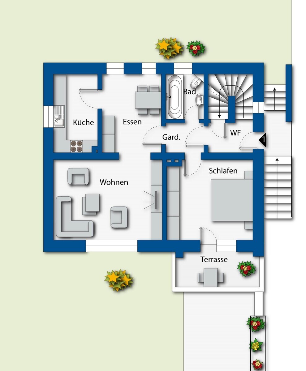 Grundriss Obergeschoss