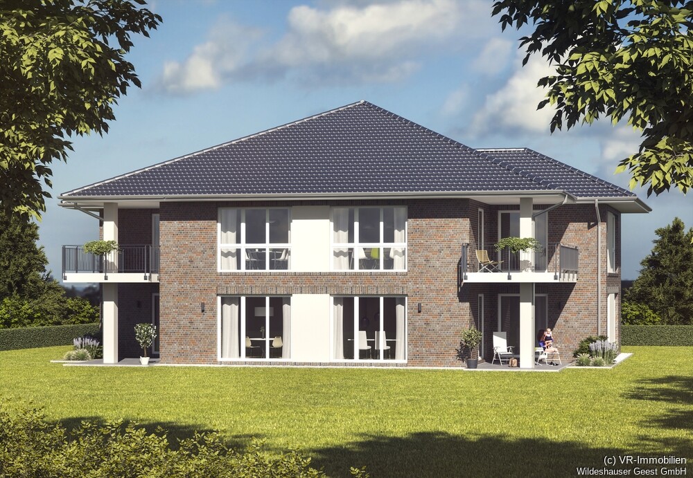 Visualisierung - Ansicht aus dem Garten.