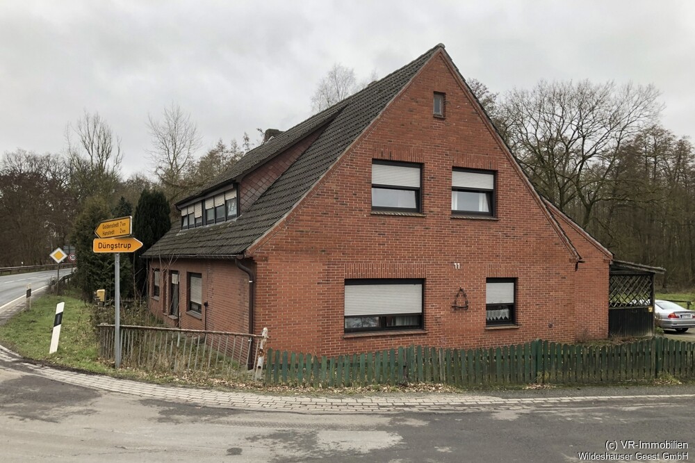 Ansicht von der Straße aus.