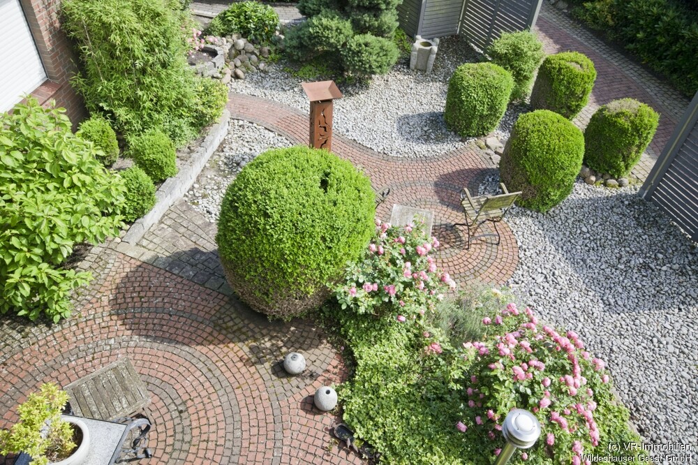 Blick in den Vorgarten.