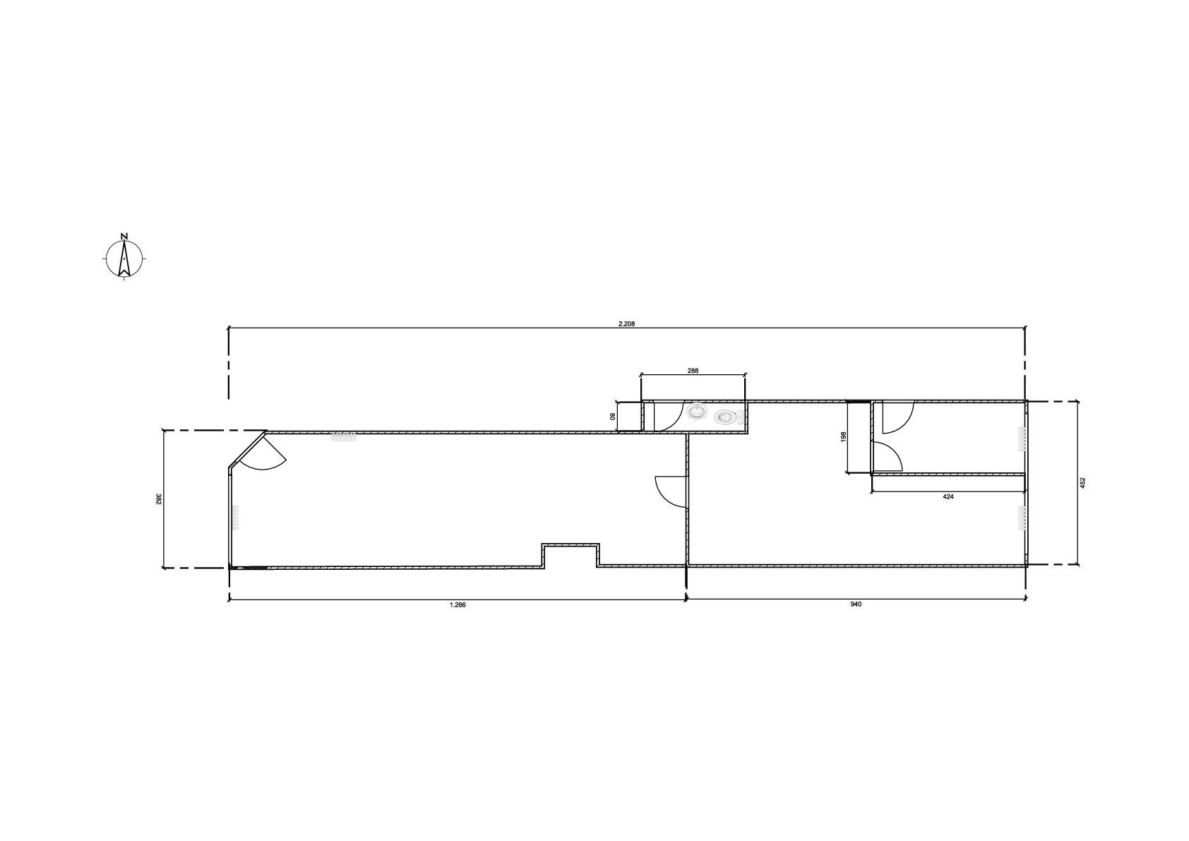 Grundriss Gewerberaum EG-001