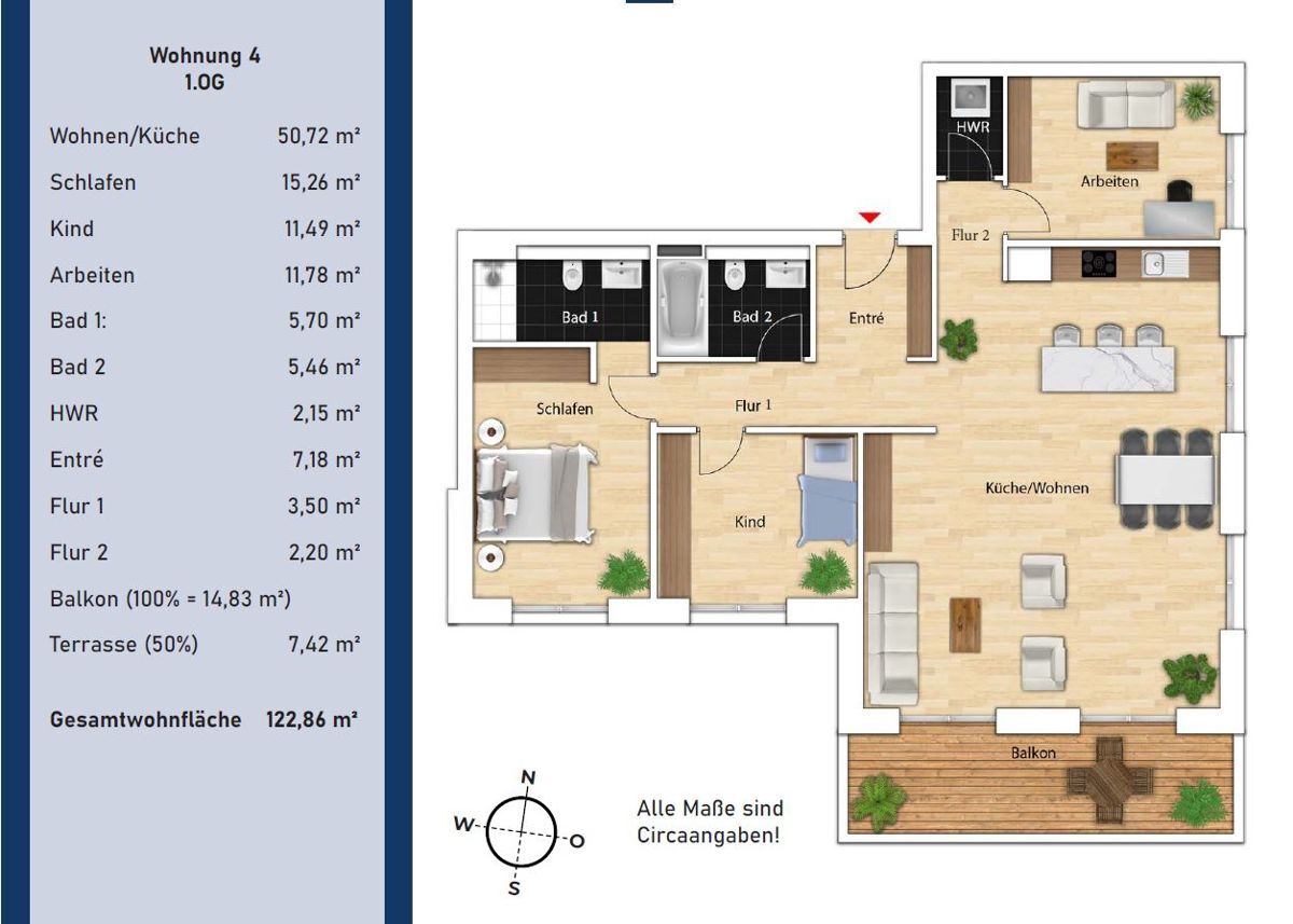 Grundriss WE4