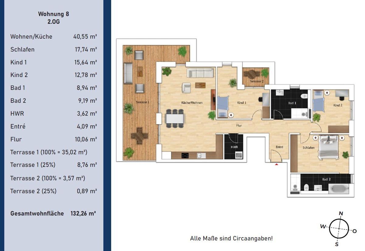 Grundriss WE 8