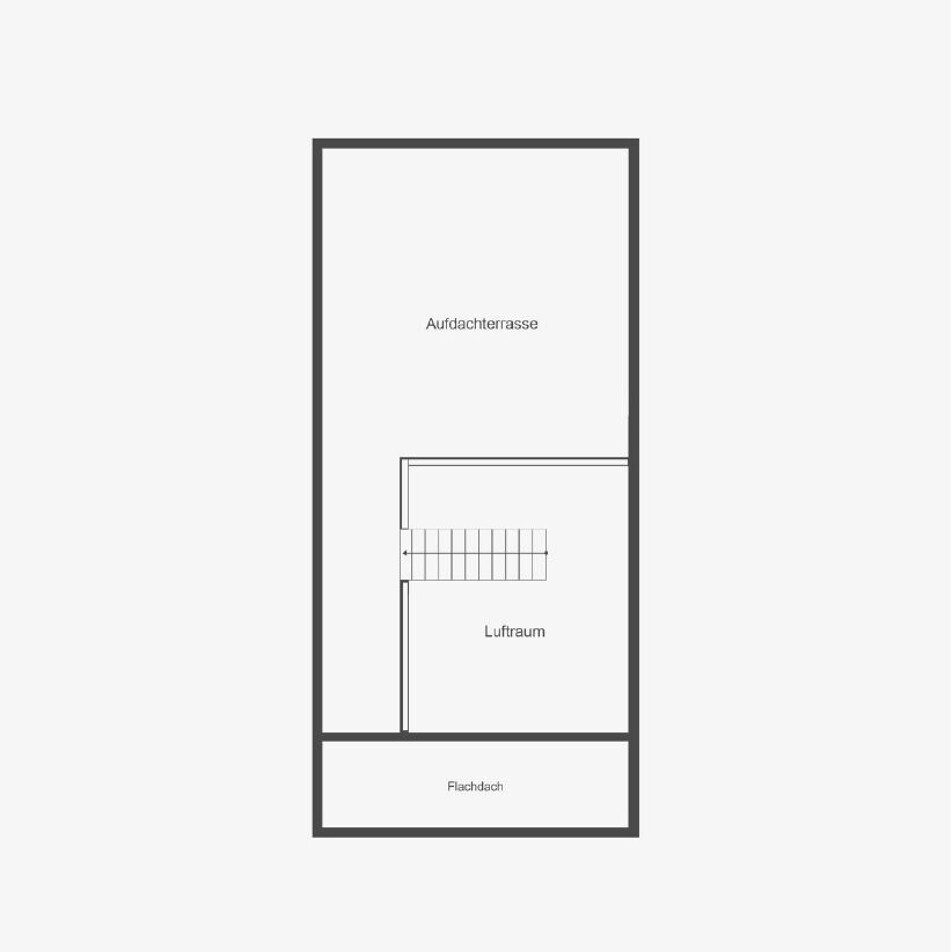 Grundriss Aufdachterrasse 360°