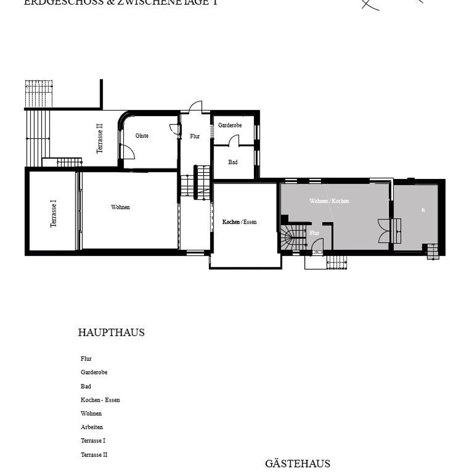 Erdgeschoss & Zwischenetage 1