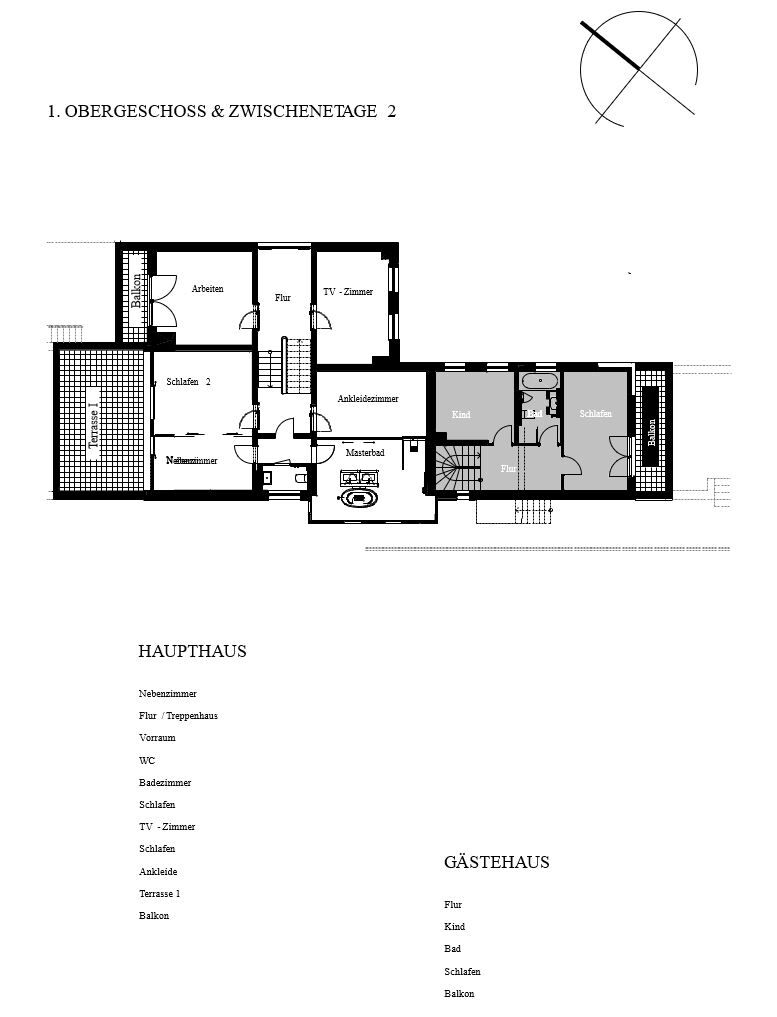 1.Obergeschoss & Zwischenetage 2