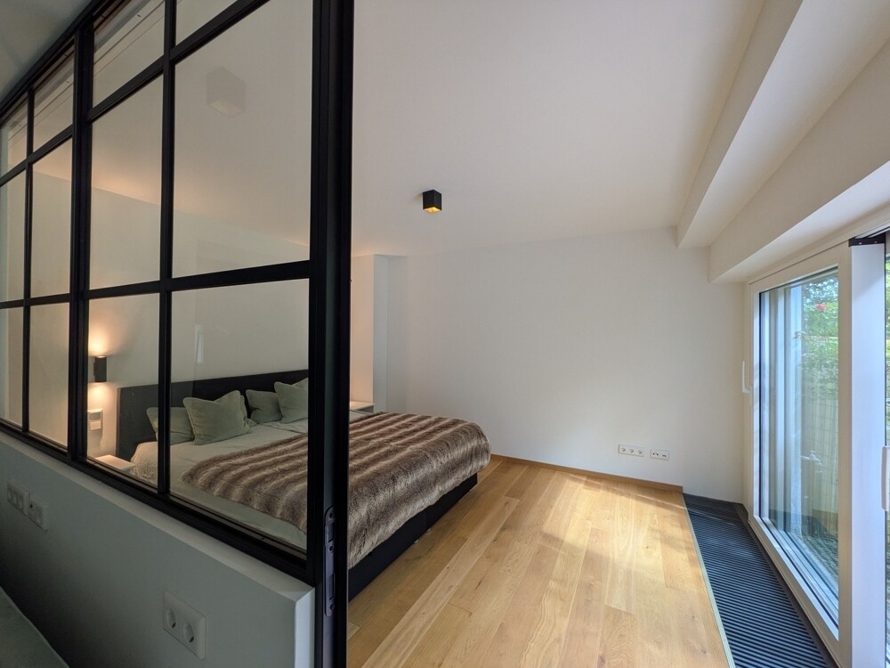 Blick ins Schlafzimmer