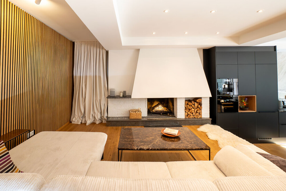 Wohnzimmer-Kamin