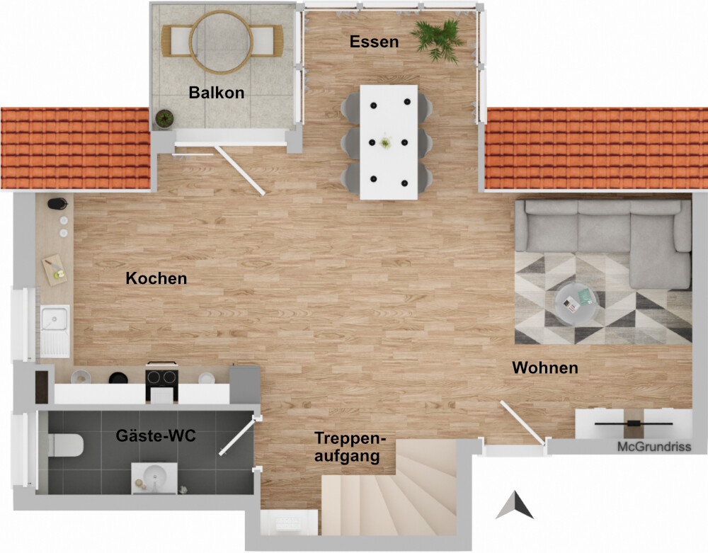 Grundriss DG 1