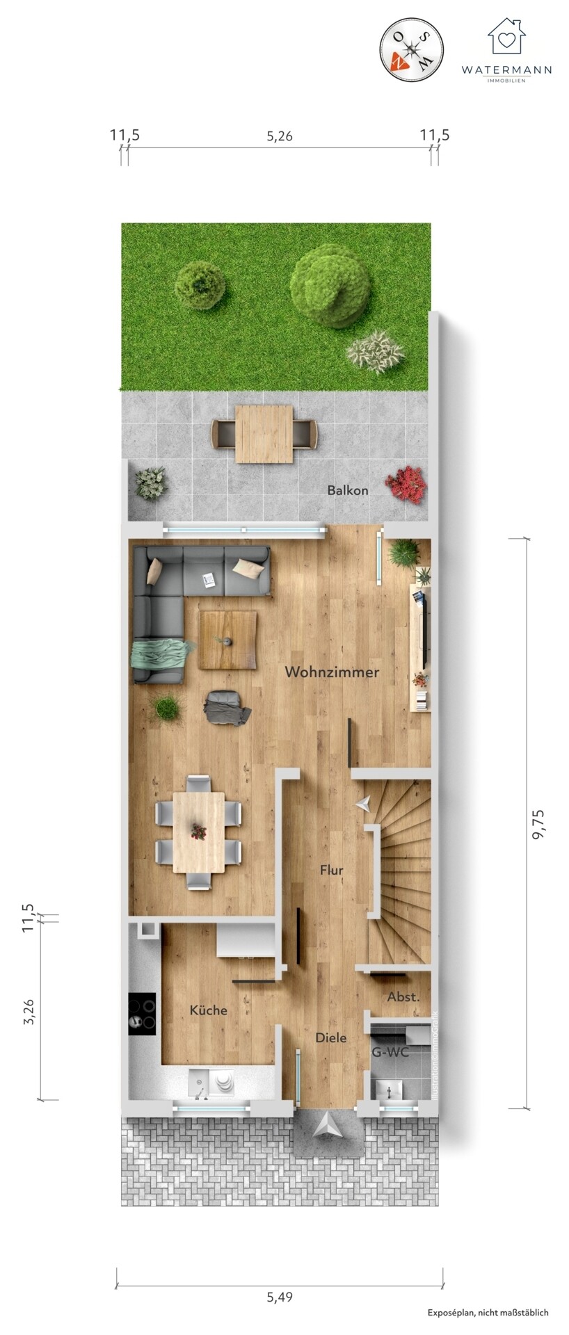 Grundriss - Erdgeschoss