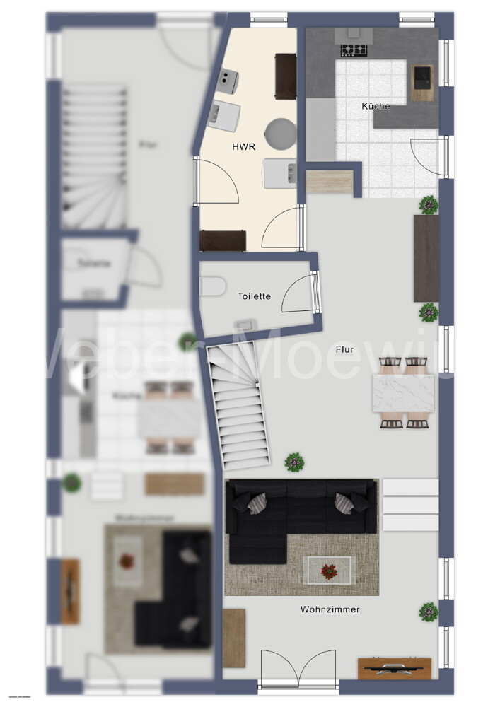 3383-ETW Grundriss Erdgeschoss WE 1