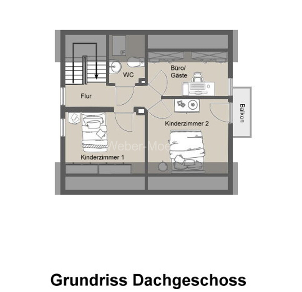 3445 Grundriss Dachgeschoss