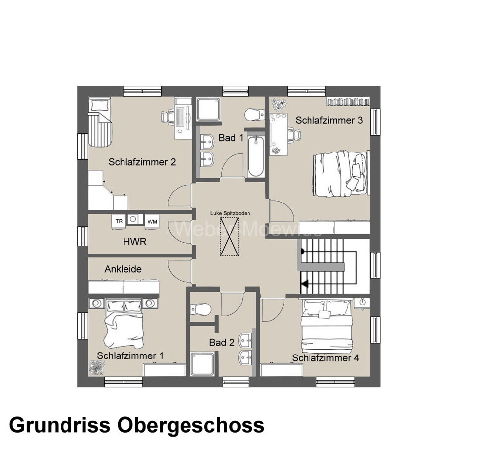 3461 Grundriss Obergeschoss