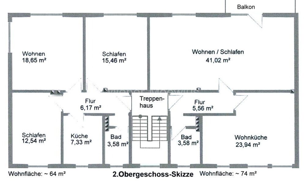 3470 Grundriss H13 2. Obergeschoss