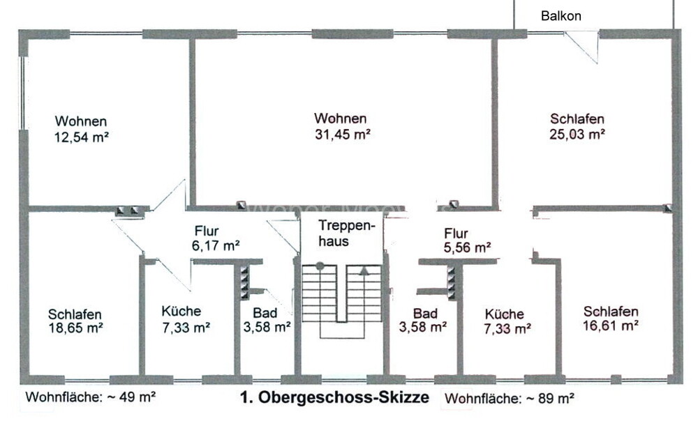 3470 Grundriss H13 1. Obergeschoss