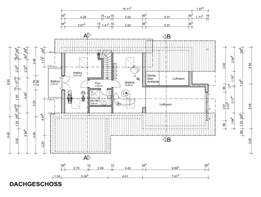 3480 geplanter Grundriss Dachgeschoss