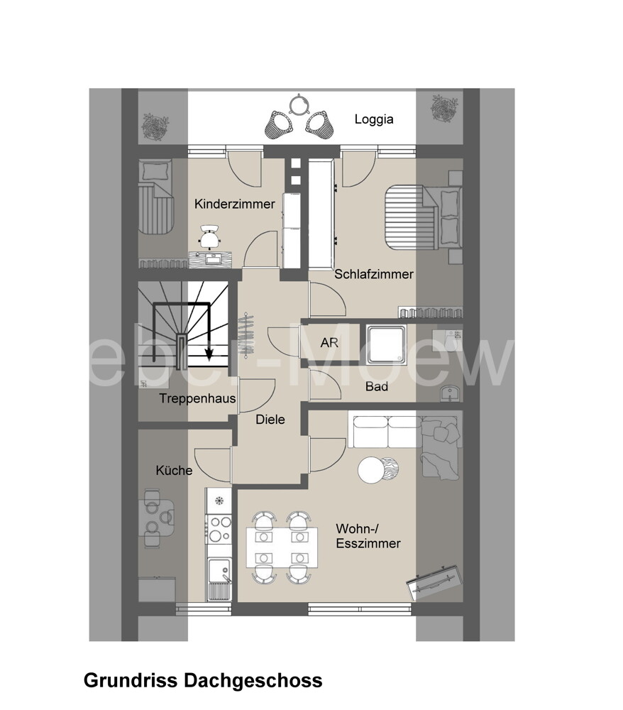 3464 Grundriss Dachgeschoss