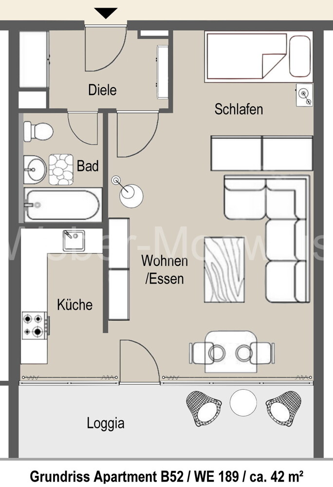 3481 Grundriss B52 WE 189