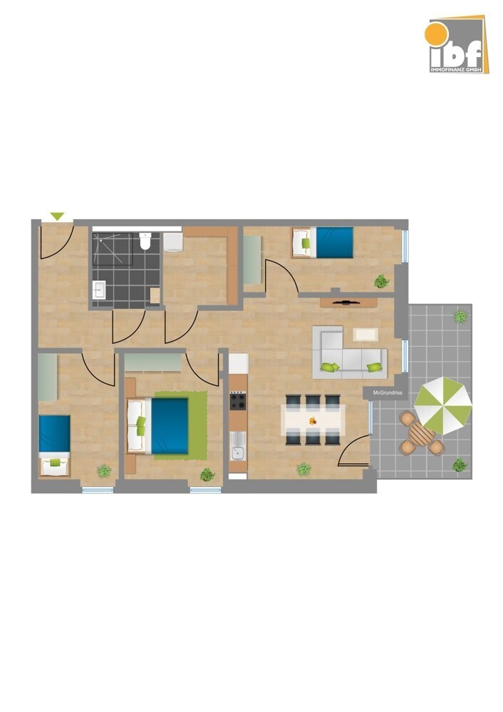 Grundriss WE 2 Haus 5 Alsdorf am Weiher