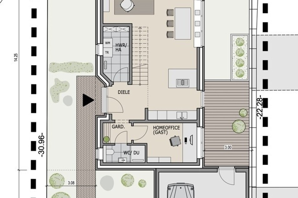 Idee Erdgeschoss
