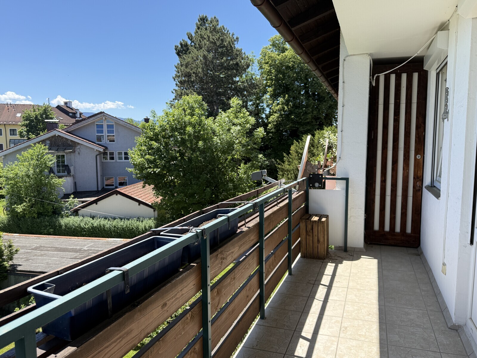 Sonniger Balkon
