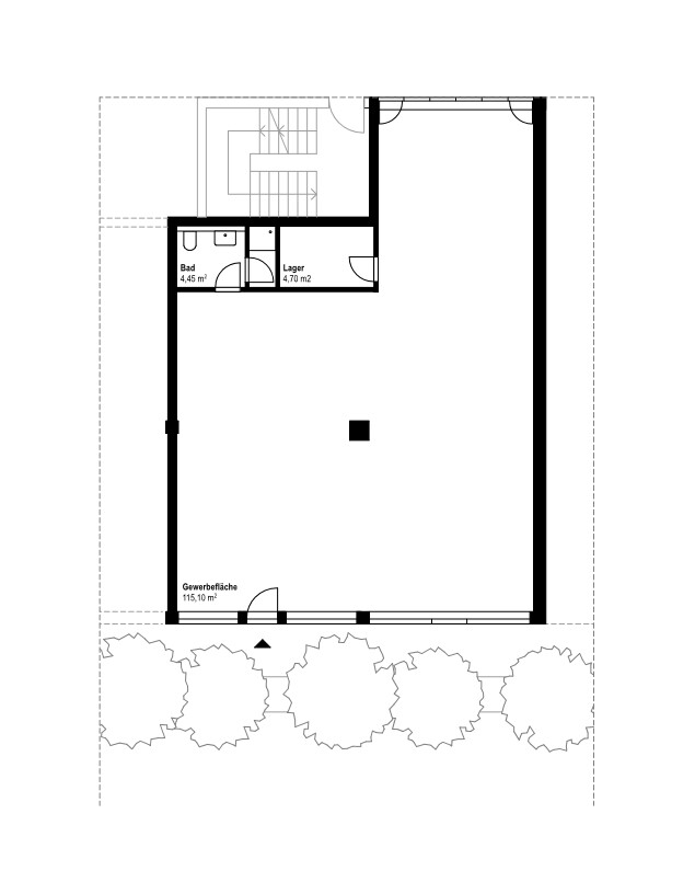 Grundriss ohne Trockenbau