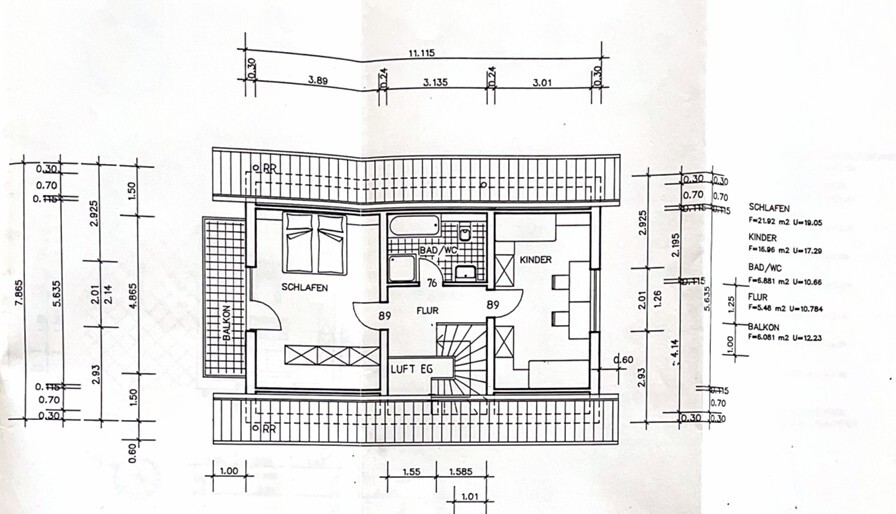 Grundriss Dachgeschoss