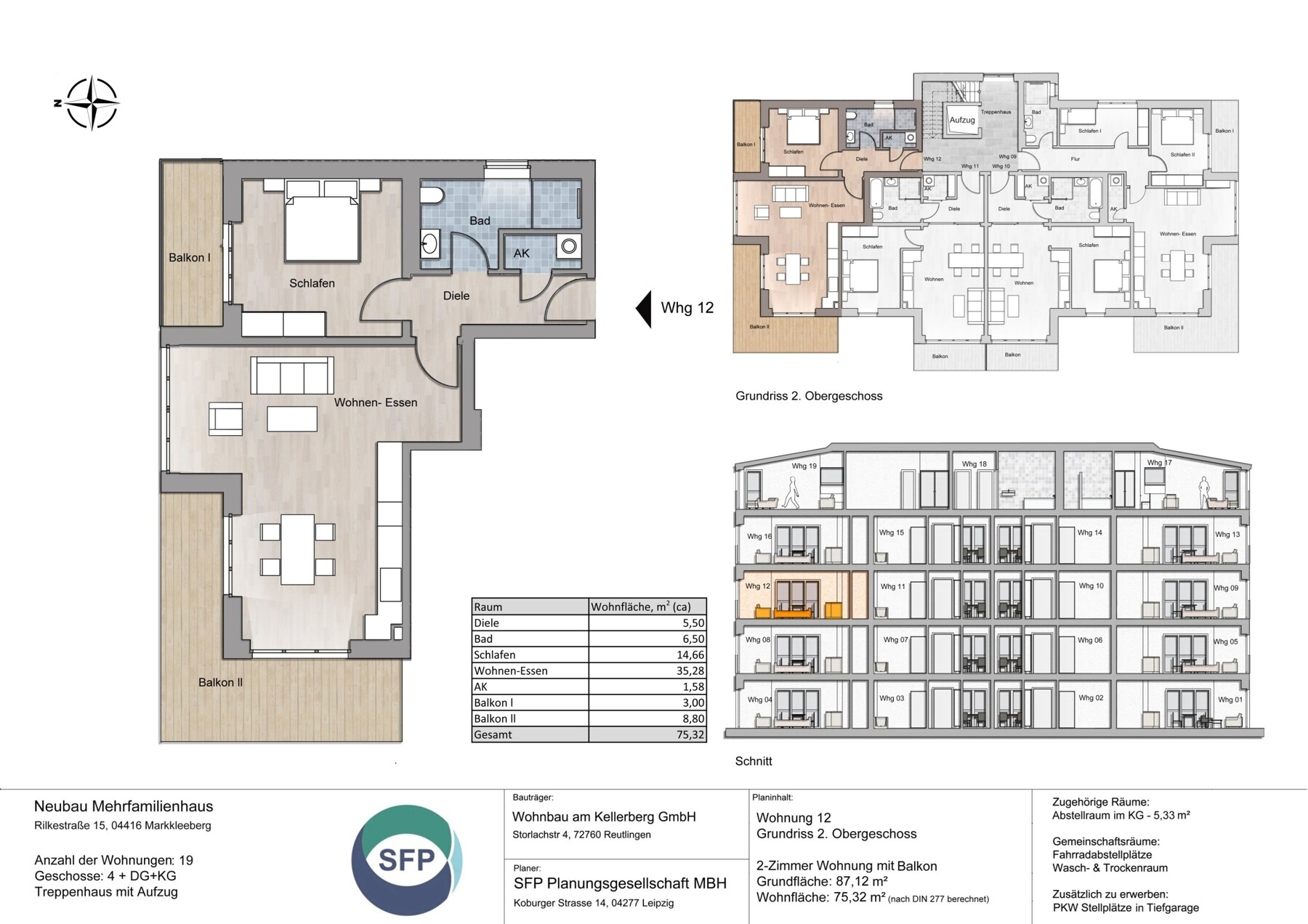 Grundriss Whg 12