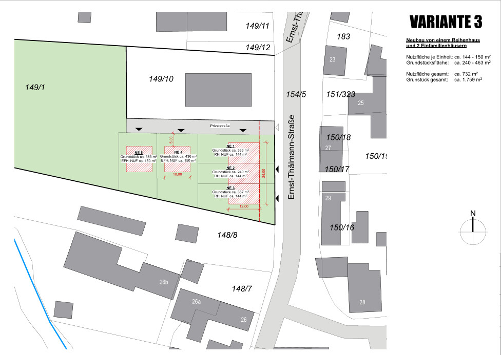 Varinate 3 - ScreenshotReihenhaus und 2 EFH