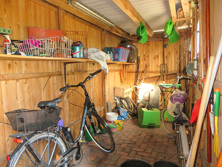 Geräteraum im Carport