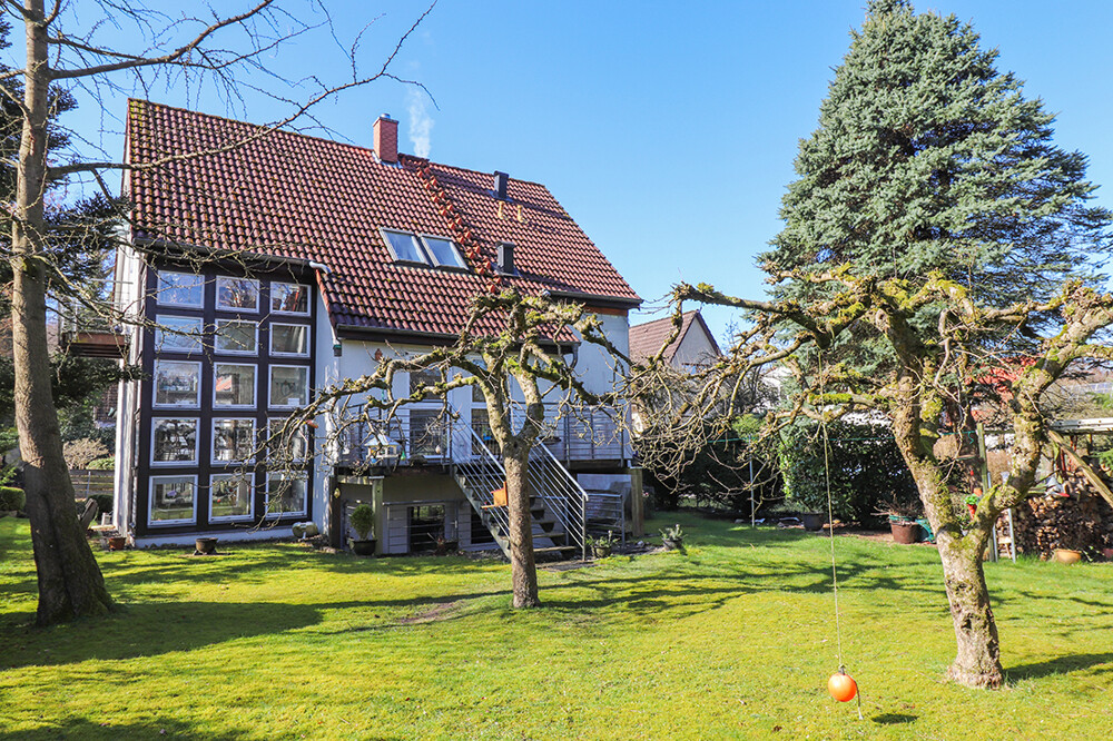 Hausansicht - Anbau - Gartenseite