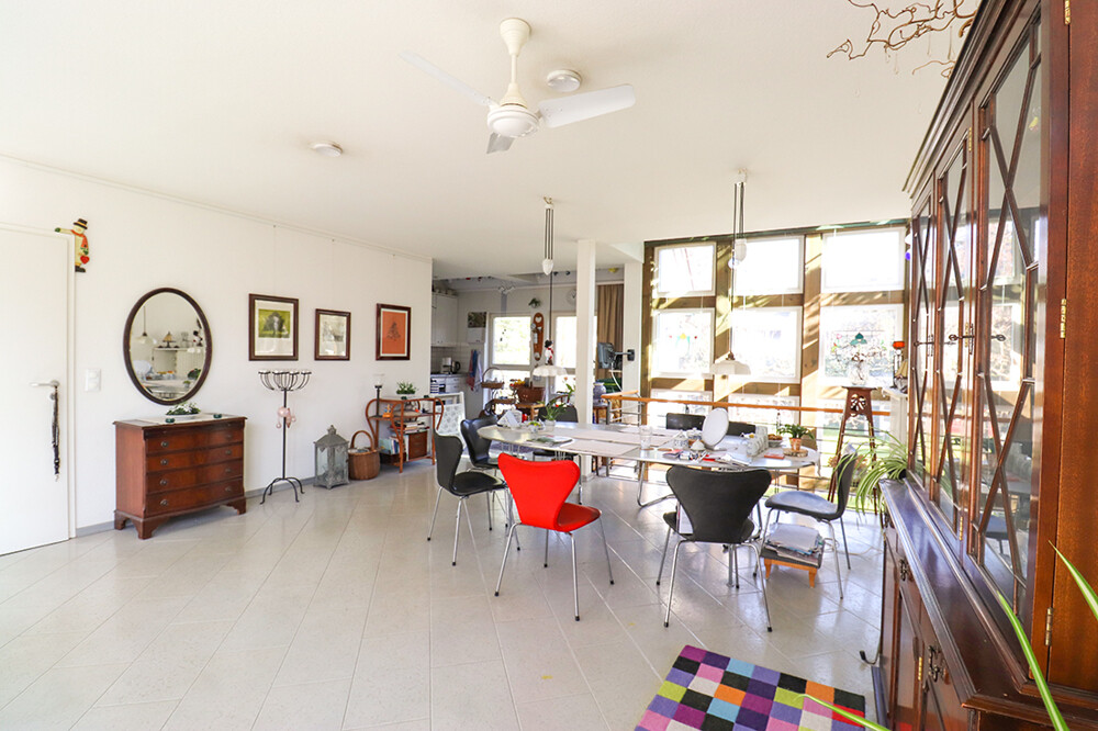 Wohnen / Essen im Obergeschoss - Anbau