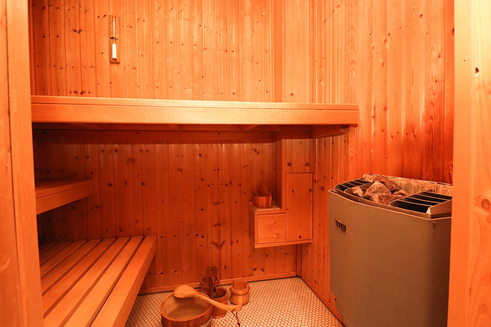 Sauna im Gartengeschoss - Anbau