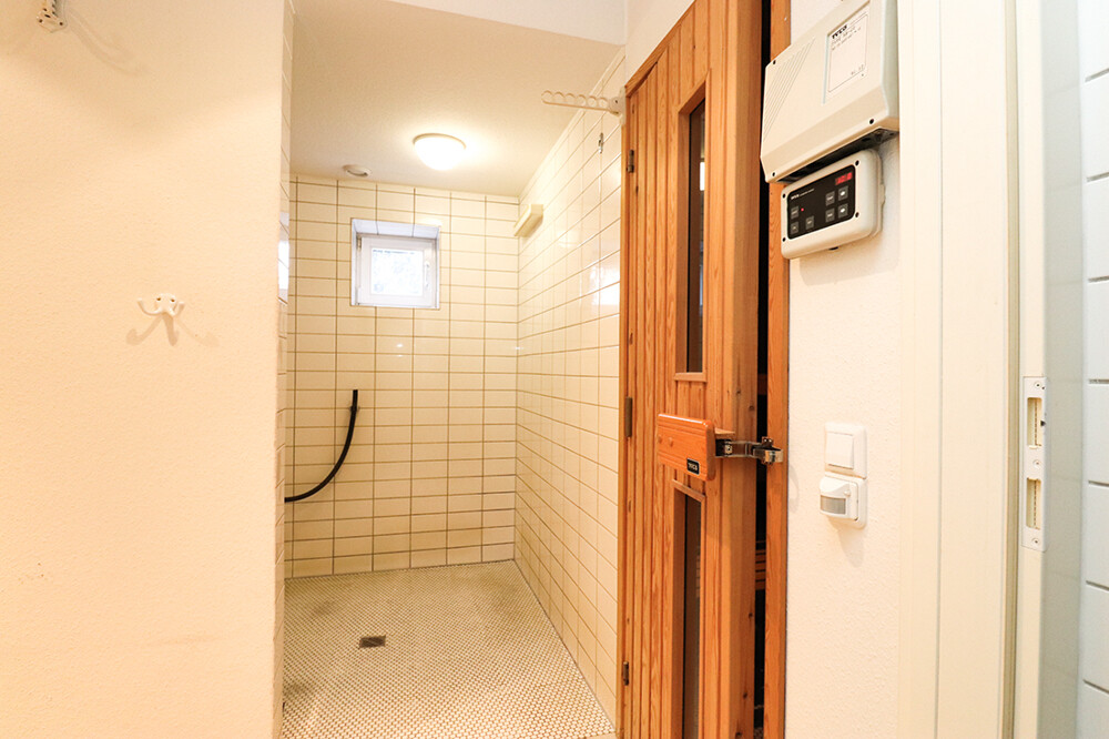 Sauna-Dusche im Gartengeschoss - Anbau