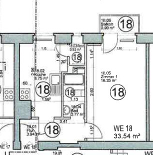 Grundriss WE18
