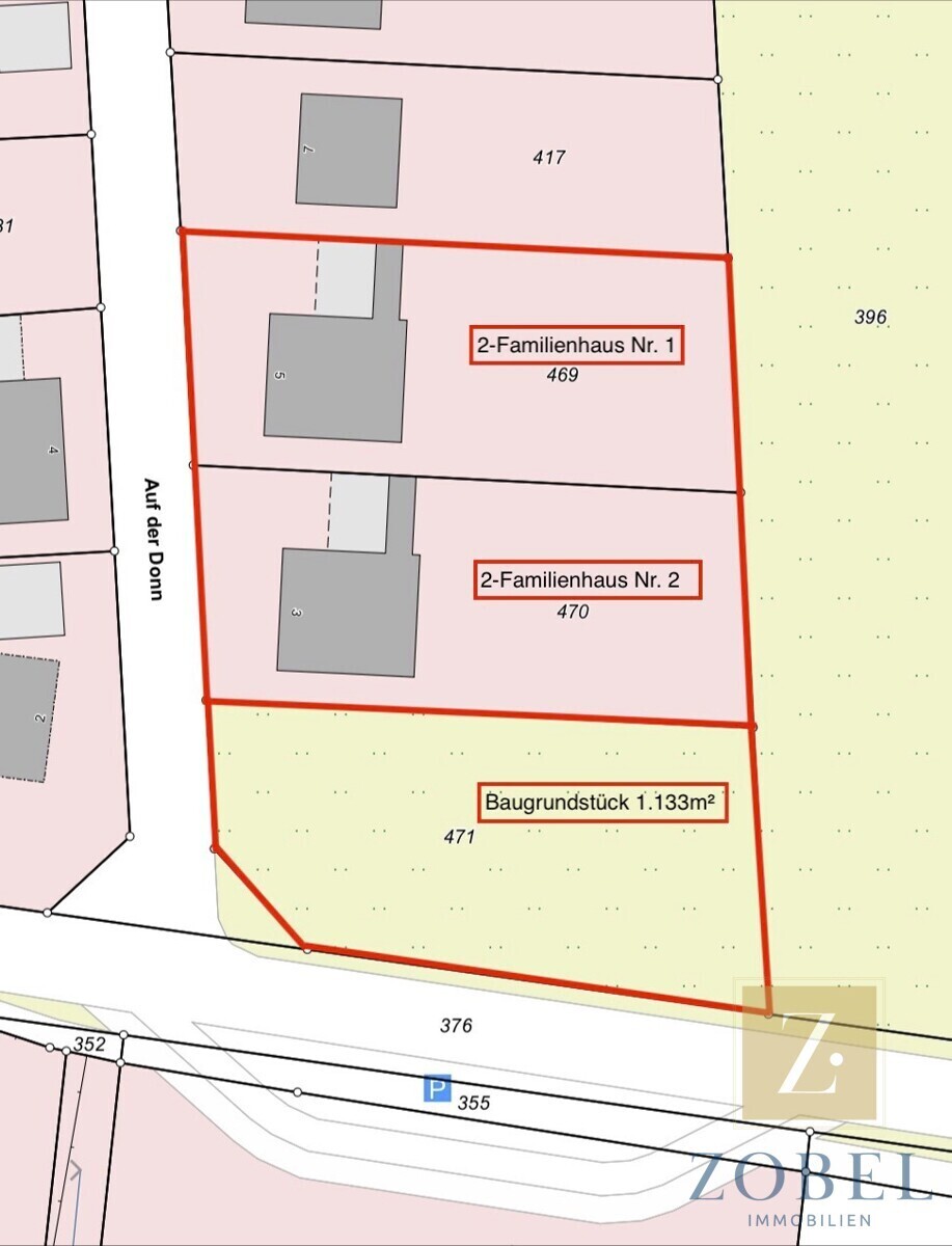 Lageplan markiert