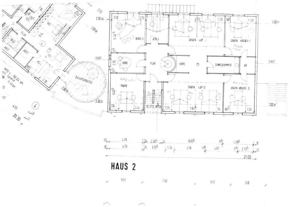 Grundriss untere Etage