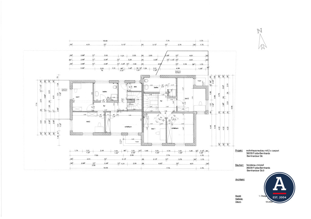 Grundriss 1. Obergeschoss