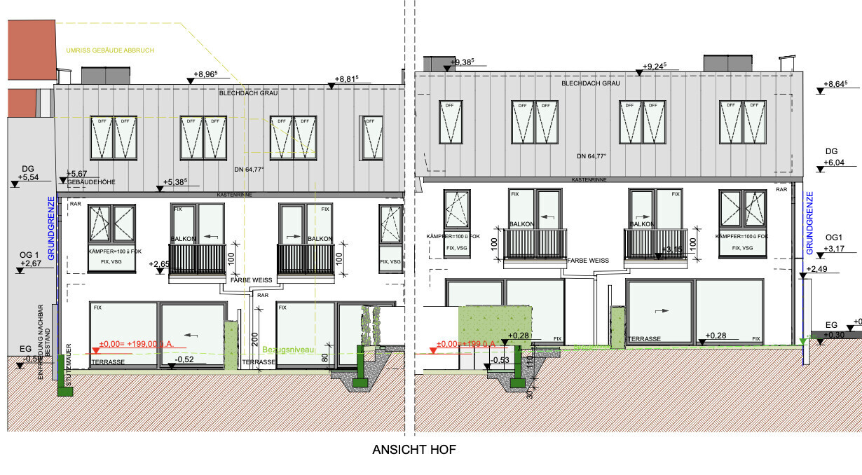 Ansicht Hof