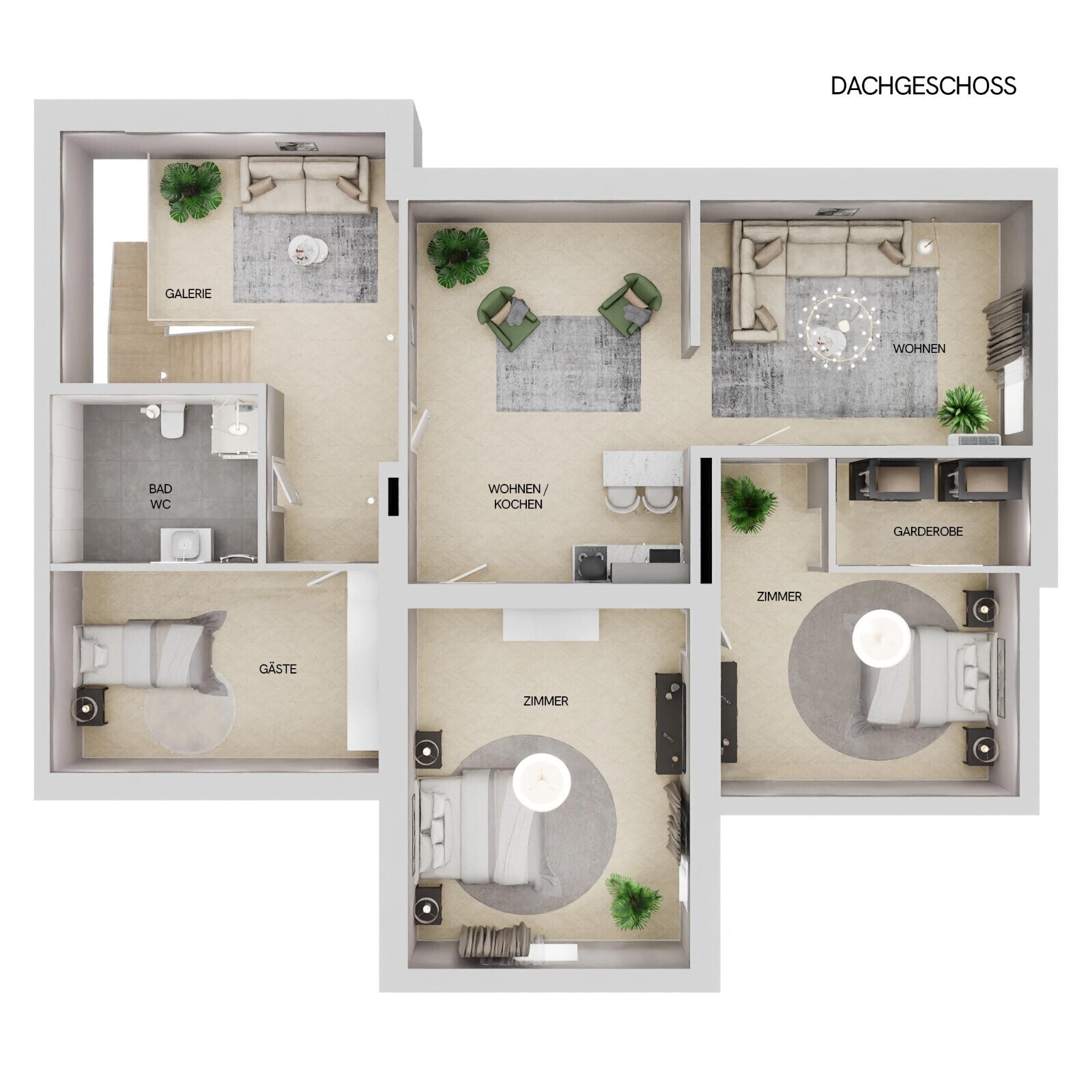 Villa Weidling Dachgeschoss Plan
