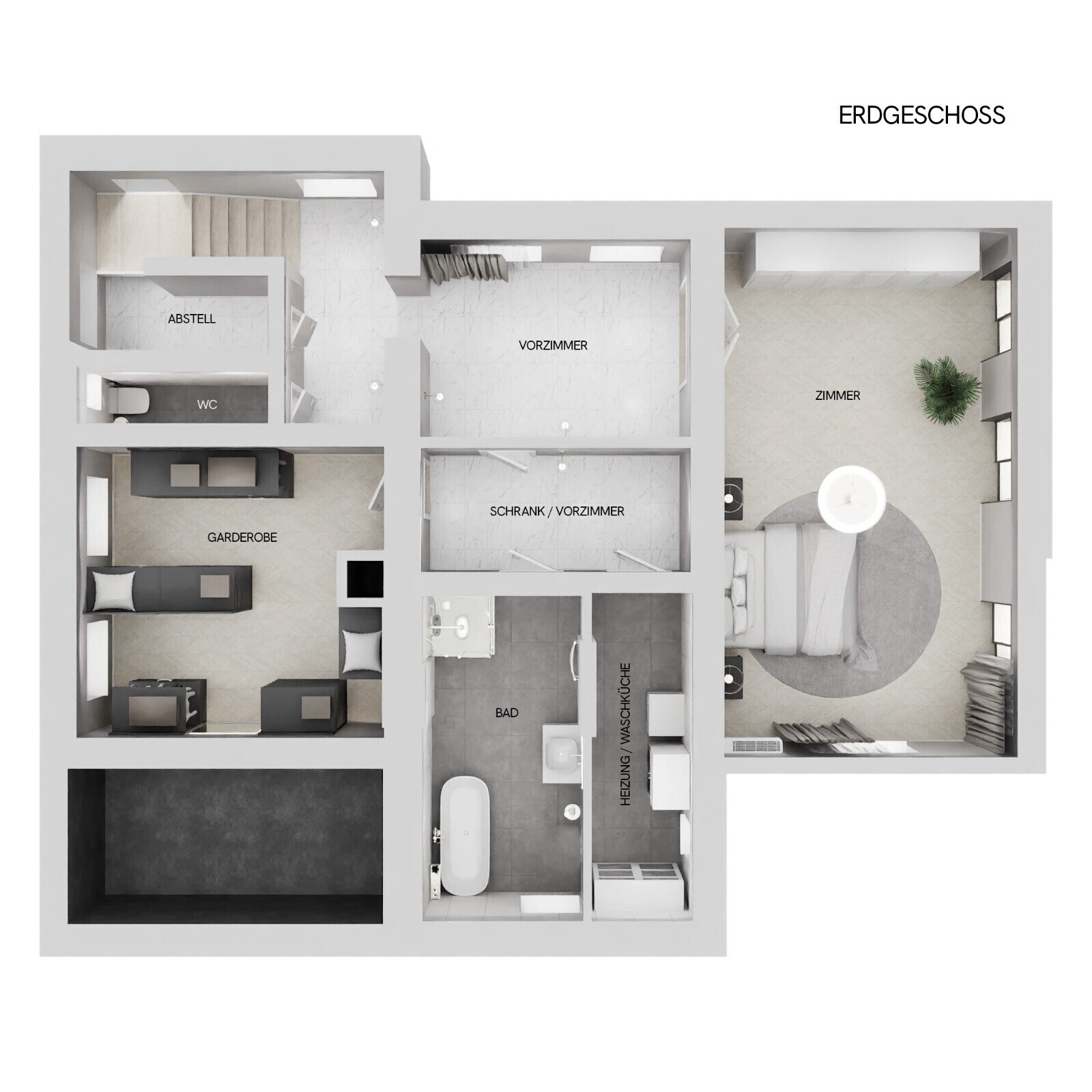 Villa Weidling Erdgeschoss Plan