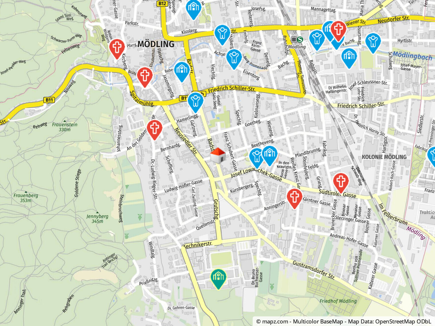 Geolyzer Kartenausschnitt