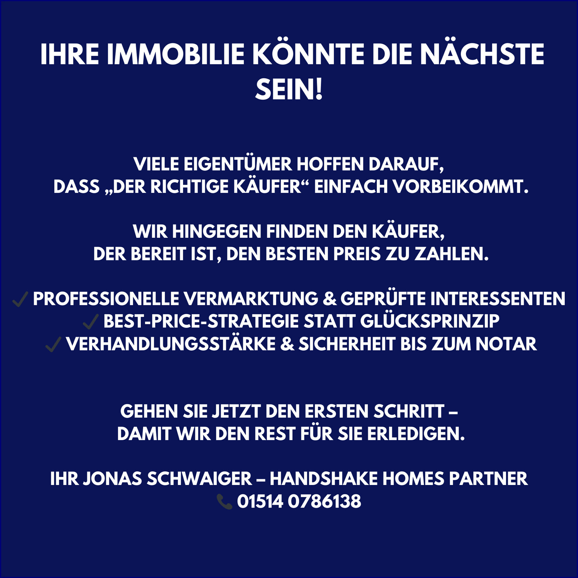 ERFOLGREICH VERKAUFT