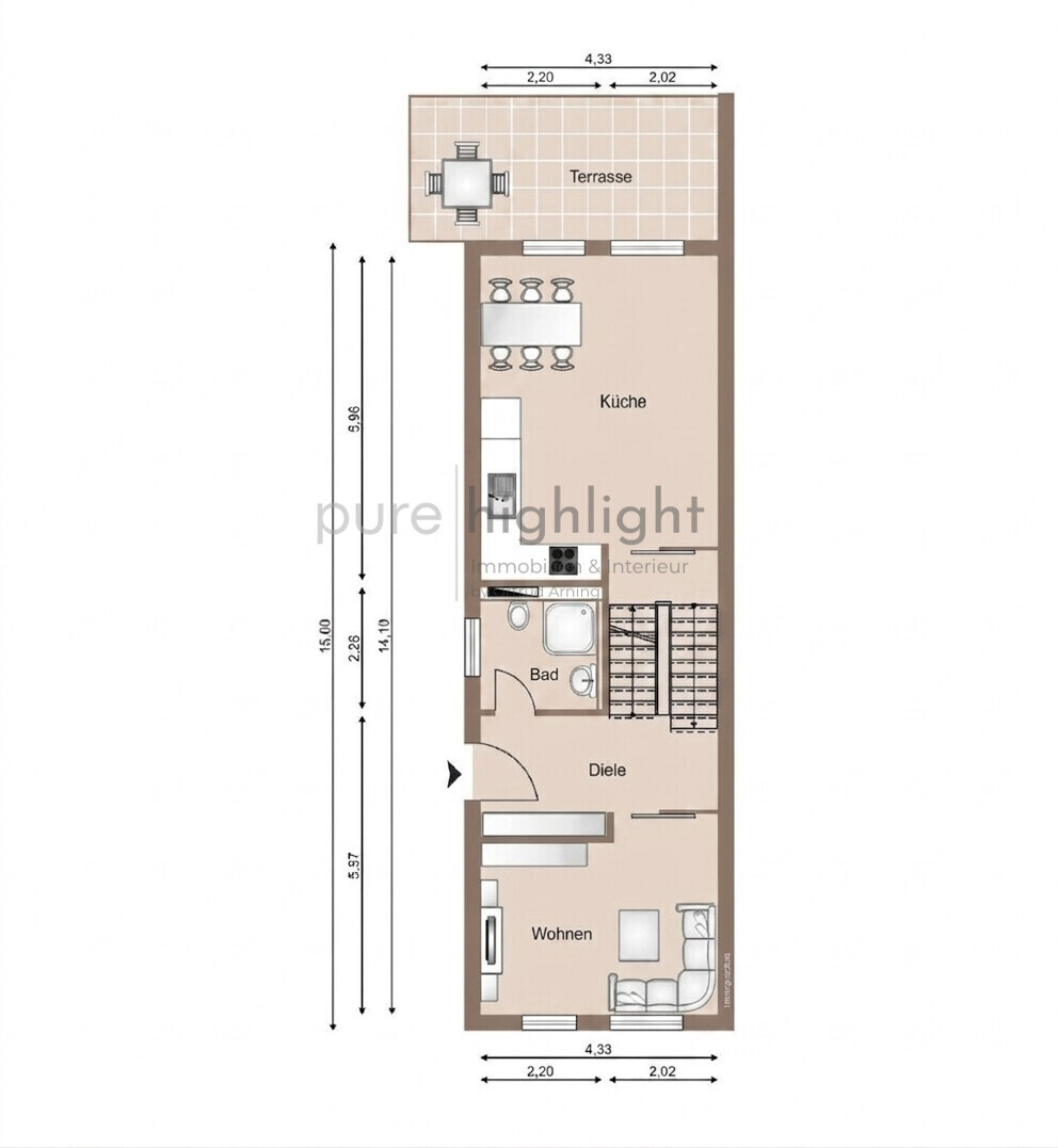 Grundriss Haus B Ebene 0