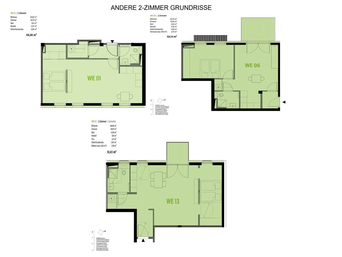Andere 2 Zi-Wohnugnen