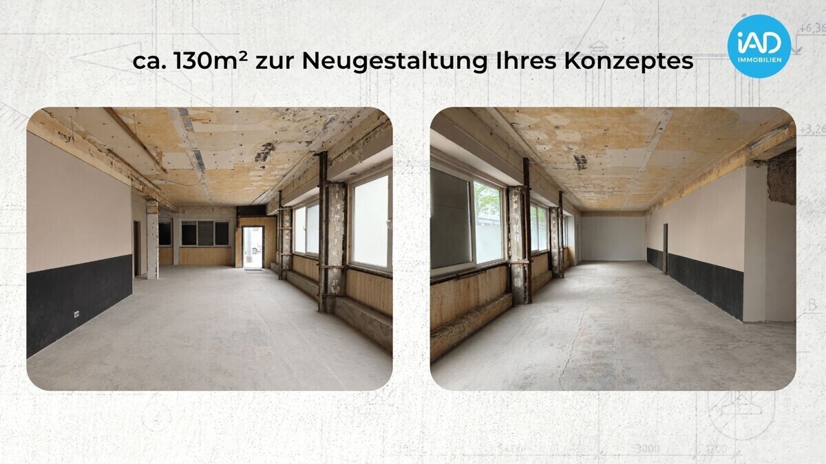 geräumte Fläche