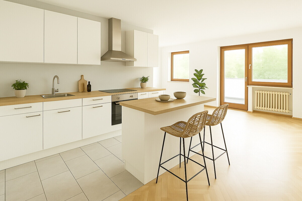 Home-Staging_offene Küche (KI generiert)